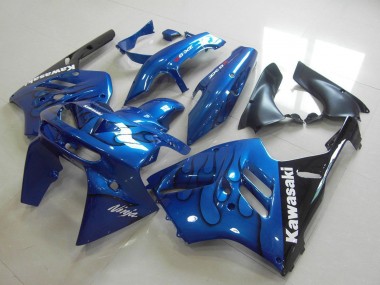 Carenado Moto Kawasaki ZX9R 1994-1997 - Azul Negro Llama