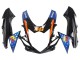 Carenados Moto Suzuki GSXR 600 / GSXR 750 2011-2024 - Azul Claro Naranja Negro Blanco Tiburón 46