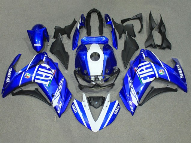 Carenados Moto Yamaha YZF R3/R25 2015-2018 - Azul Blanco Fiat
