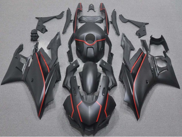 Carenados Moto Yamaha YZF R3/R25 2019-2021 - Negro Mate Rojo