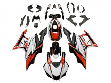 Carenado Moto Yamaha YZF R3/R25 2019-2021 - Blanco Rojo Negro