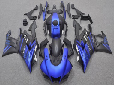 Carenados Moto Yamaha YZF R3/R25 2022-2024 - Azul Negro Mate Monstruo