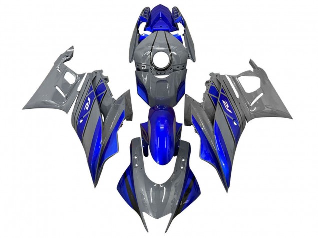 Carenados Moto Yamaha YZF R3/R25 2022-2024 - Gris Oscuro Azul