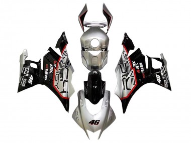 Carenados Moto Yamaha YZF R3/R25 2022-2024 - Plata Rojo Negro 46