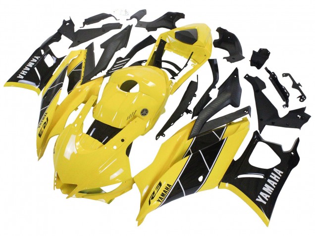 Carenado Moto Yamaha YZF R3/R25 2022-2024 - Amarillo Negro