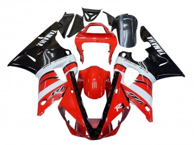 Carenados Moto Yamaha YZF 1000 R1 2000-2001 - Rojo Blanco Negro Brillante