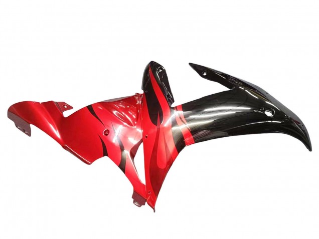 Carenados Moto Yamaha YZF 1000 R1 2002-2003 - Negro Brillante Rojo Llama