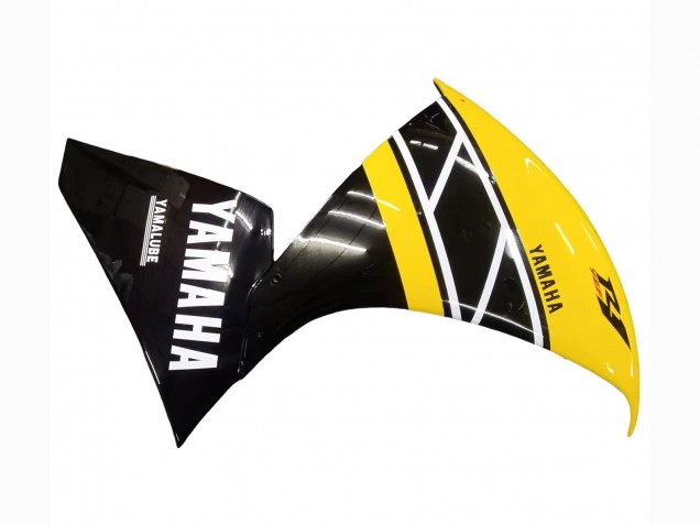 Kits Carenado Moto Yamaha YZF 1000 R1 2009-2011 - Amarillo Blanco Negro Raya