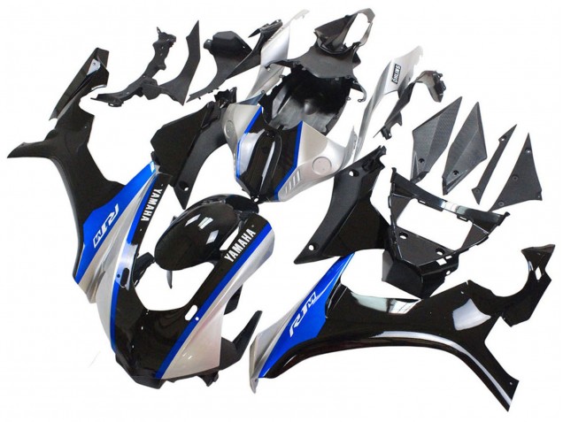 Carenados Moto Yamaha YZF 1000 R1 2015-2019 - Plata Azul Negro Brillante