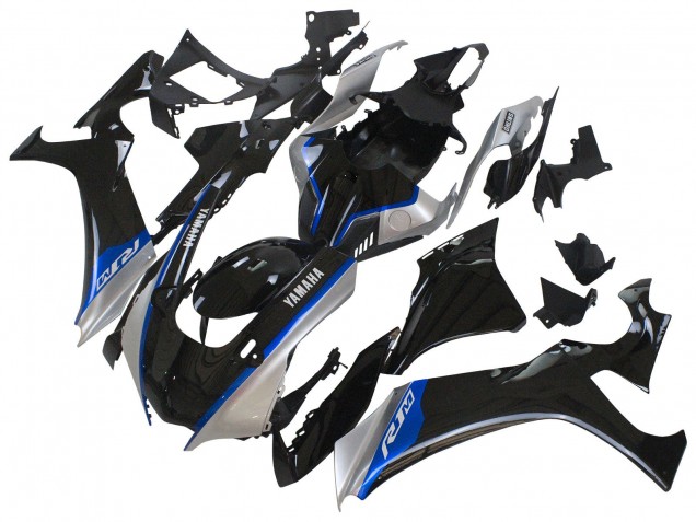Carenados Moto Yamaha YZF 1000 R1 2020-2025 - Negro Brillante Plata Azul