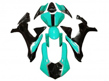 Carenados Moto Yamaha YZF 1000 R1 2020-2025 - Verde Claro Negro Brillante