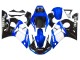 Carenados Moto Yamaha YZF 600 R6 1998-2002 - Blanco Azul Negro Brillante