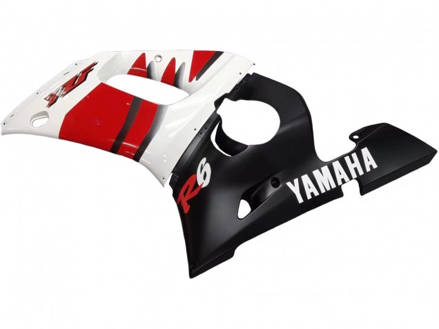 Carenados Moto Yamaha YZF 600 R6 1998-2002 - Blanco Rojo Negro Brillante
