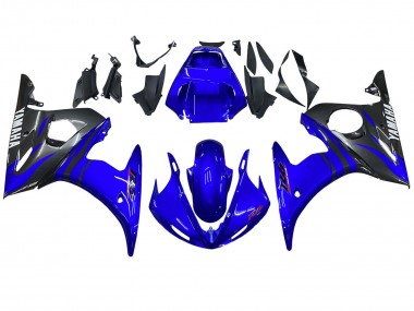 Carenados Moto Yamaha YZF R6 2003-2004 - Azul Negro Brillante