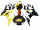 Carenados Moto Yamaha YZF R6 2003-2004 - Amarillo Rojo Negro Brillante 46
