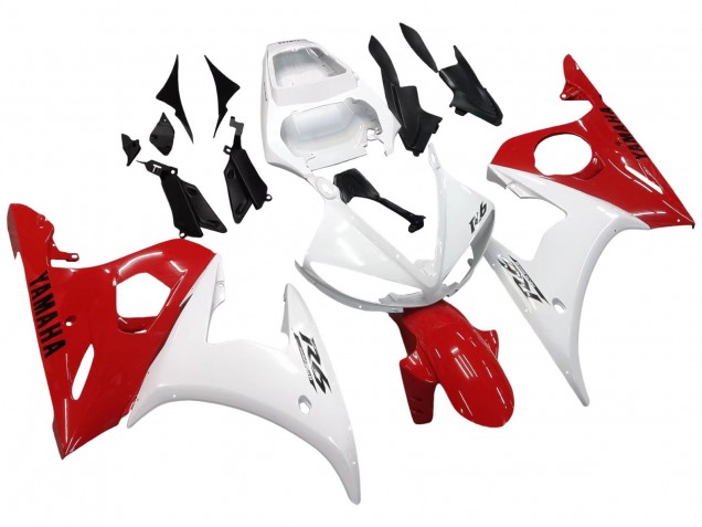Carenados Moto Yamaha YZF R6S 2006-2009 - Blanco Rojo