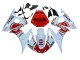 Carenados Moto Yamaha YZF R6 2003-2004 - Blanco Rojo Lucky Strike Motul