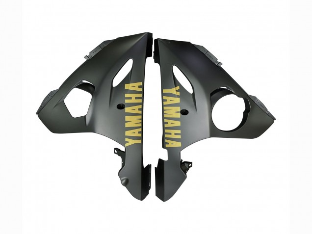 Carenados Moto Yamaha YZF R6 2003-2004 - Gris Mate Negro Mate Oro Calcomanías