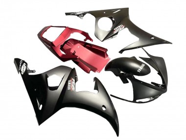 Carenado Moto Yamaha YZF R6S 2006-2009 - Rojo Negro Mate