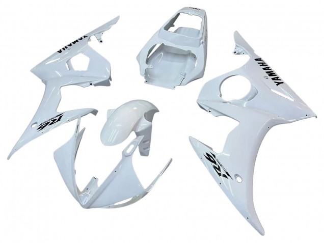 Carenados Moto Yamaha YZF R6 2003-2004 - Blanco Negro Calcomanías