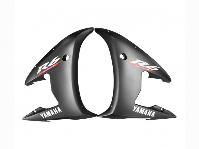 Carenados Moto Yamaha YZF 600 R6 2005 - Negro Mate Negro Brillante Gris Rojo