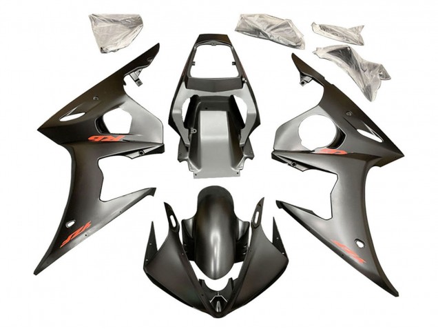Carenados Moto Yamaha YZF 600 R6 2005 - Negro Mate Rojo