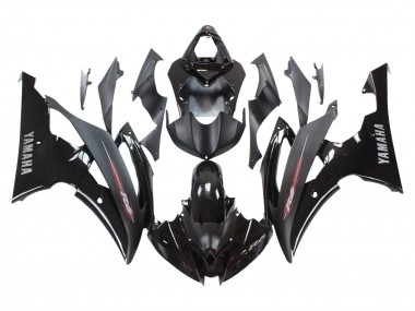 Carenados Moto Yamaha YZF 600 R6 2008-2016 - Negro Brillante Negro Mate