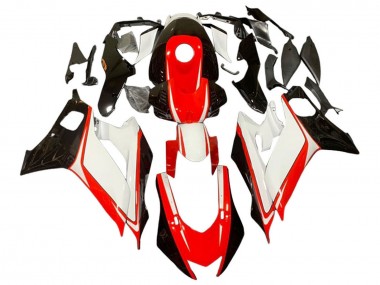 Carenados Moto Yamaha YZF 600 R6 2017-2023 - Blanco Rojo Negro Brillante
