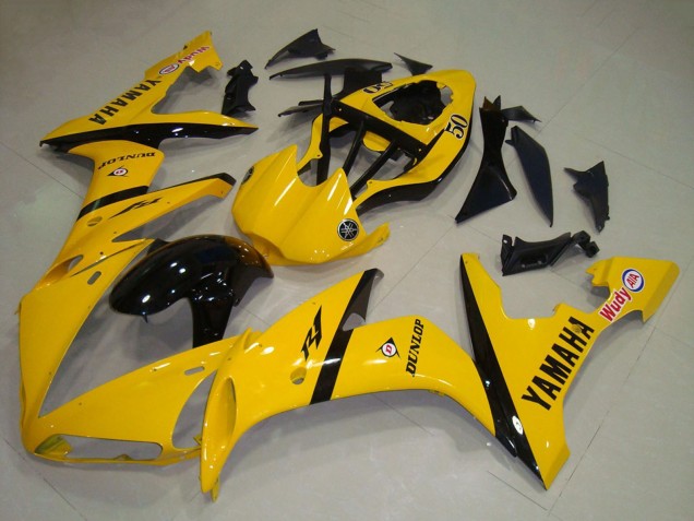 Carenado Moto Yamaha YZF R1 2004-2006 - Amarillo Negro Brillante