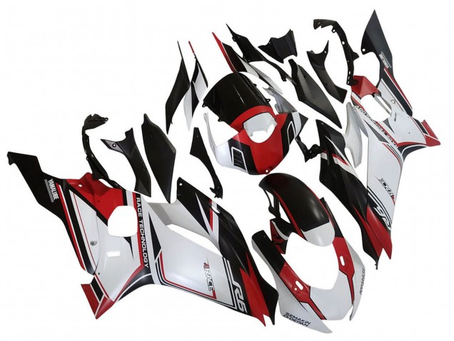 Carenados Moto Yamaha YZF 600 R6 2017-2023 - Blanco Rojo Negro Semakin Didepan