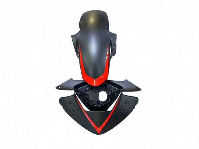 Carenados Moto Honda CBR250RR 2011-2015 - Negro Mate Rojo Raya