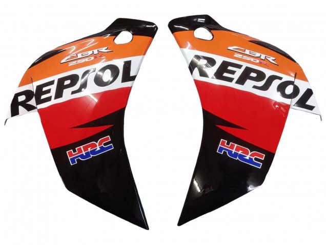 Carenados Moto Honda CBR250RR 2011-2015 - Naranja Blanco Rojo Negro Lustroso HRC Repsol