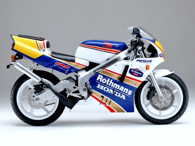 Carenados Moto Honda VTR1000F 1997-2005 - Blanco Azul Oro Rothmans
