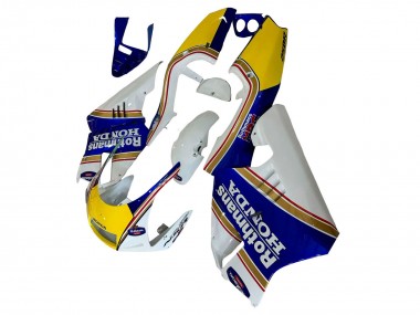 Carenados Moto Honda NSR250 1994-1996 - Blanco Azul Amarillo Oro Rothmans