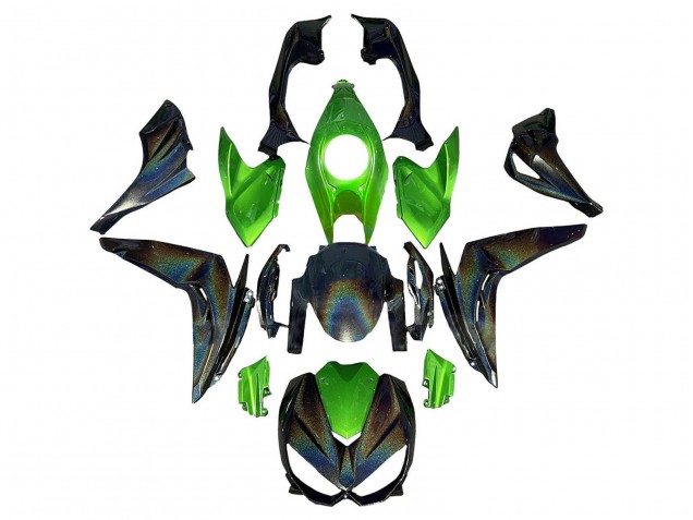 Carenados Moto Kawasaki Z1000 2014-2019 - Verde Arcoíris