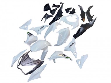Carenados Moto Kawasaki Z800 2013-2018 - Blanco Verde Plata Negro