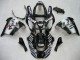 Carenados Moto Kawasaki ZX9R 2000-2001 - Negro Brillante Blanco West