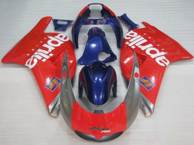 Carenados Moto Aprilia RS250 1995-1997 - Rojo Plata Azul Blanco