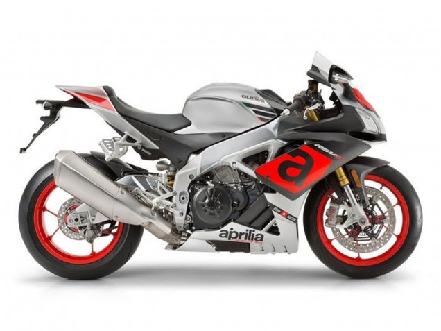 Carenados Moto Aprilia RSV4 1000 2009-2015 - Plata Rojo Negro