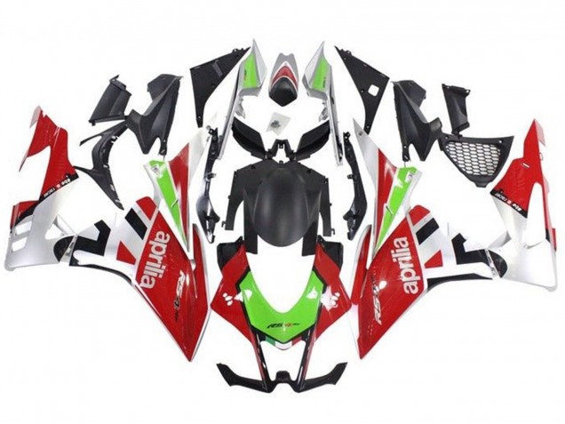 Carenados Moto Aprilia RSV4 1000 2009-2015 - Rojo Blanco Verde
