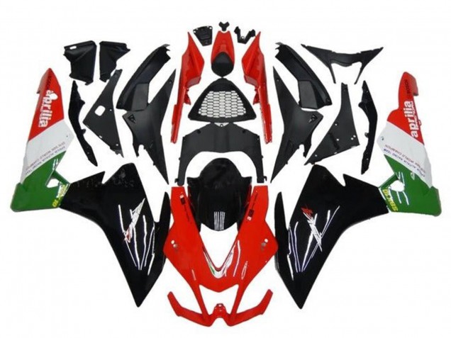 Carenados Moto Aprilia RSV4 1000 2009-2015 - Rojo Negro Verde Blanco