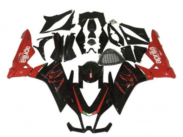 Carenado Moto Aprilia RSV4 1000 2009-2015 - Negro Rojo