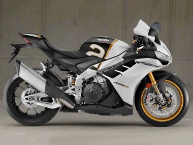 Carenados Moto Aprilia RSV4 1100 2021-2024 - Blanco Negro Oro