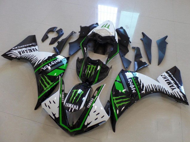 Carenados Moto Yamaha YZF R1 2009-2011 - Blanco Azul Negro Verde Monstruo