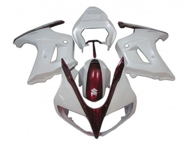 Carenados Moto Suzuki SV650 2003-2013 - Blanco Rojo Caramelo