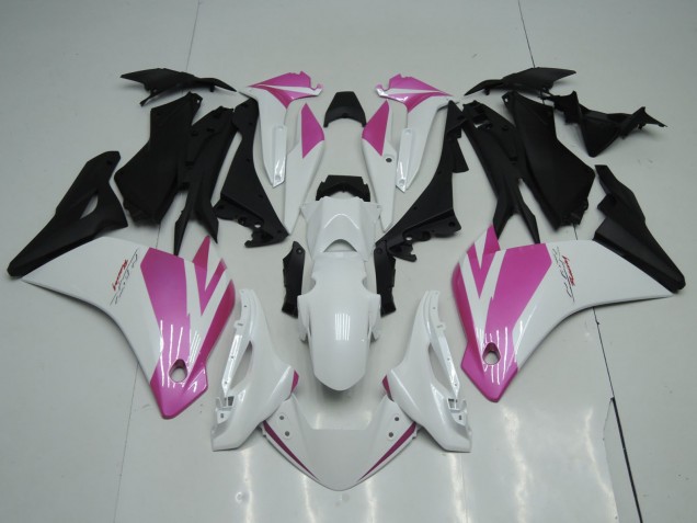 Carenados Moto Honda CBR125R 2002-2006 - Blanco Rosa Negro Mate