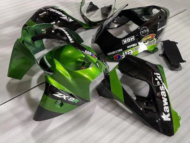 Carenados Moto Kawasaki ZX9R 2002-2003 - Verde Negro Elf