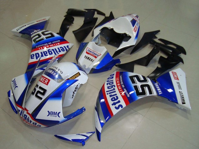Carenados Moto Yamaha YZF R1 2009-2011 - Blanco Azul Rojo Negro Sterilgarda