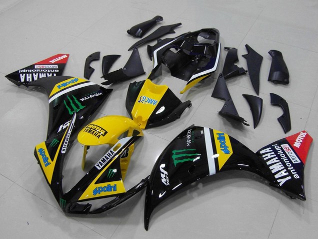 Carenados Moto Yamaha YZF R1 2012-2014 - Amarillo Blanco Negro Rojo Verde Monstruo
