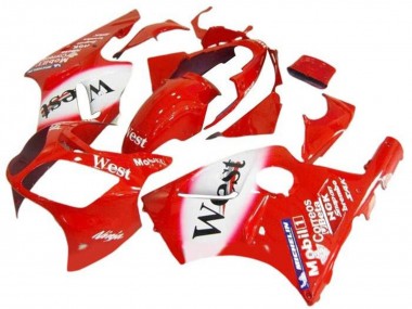Carenados Moto Kawasaki ZX12R 2002-2006 - Rojo Blanco West